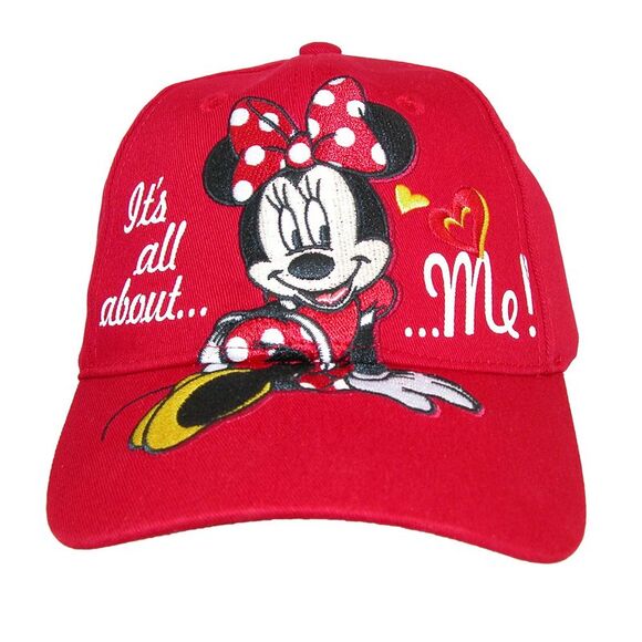 Disney Girls' It's All About Me Minnie Mouse Baseball Cap - Picture 1 of 3